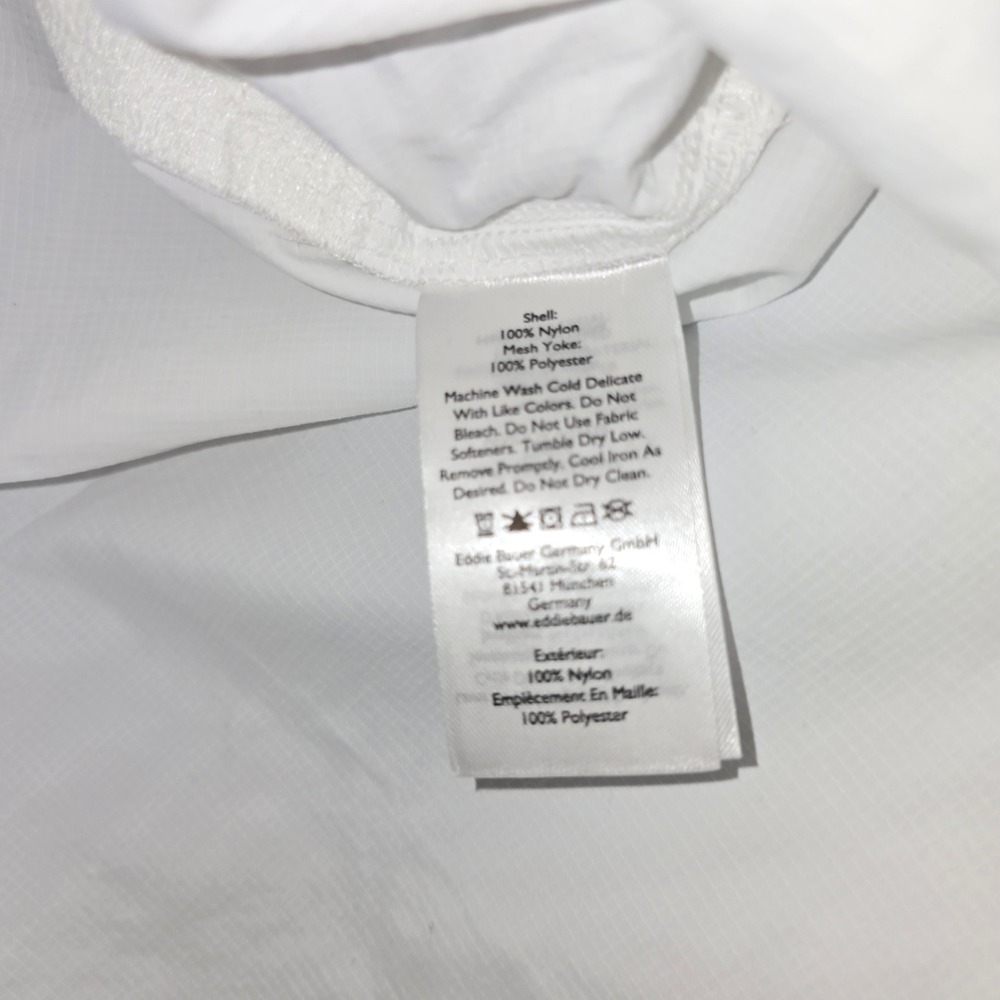 Eddie Bauer Mountain Ripstop Shirt 3X Womens White Short Sleeve UPF 50+ 3732 - Picture 7 of 9